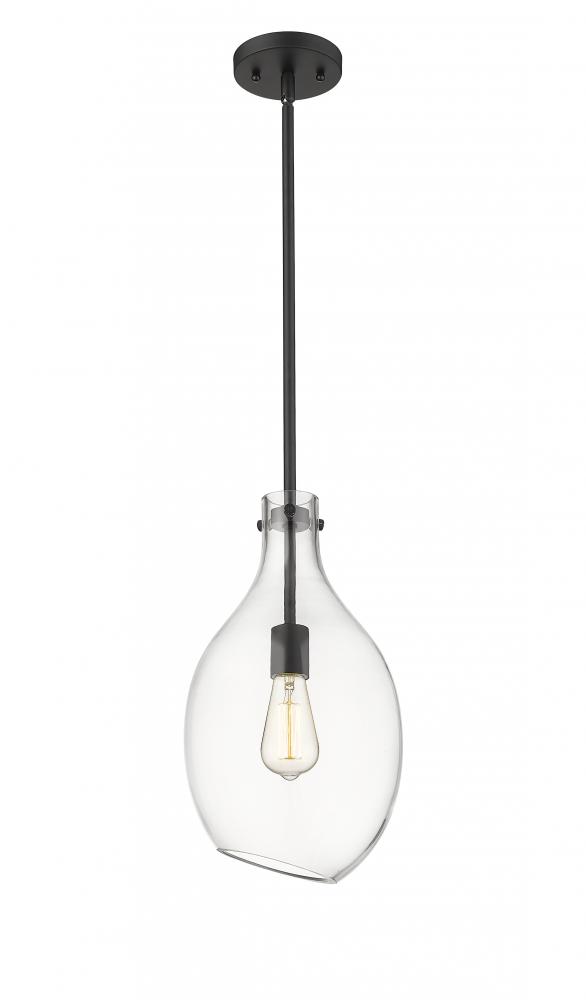 Norwalk - 1 Light - 9 inch - Matte Black - Stem hung - Mini Pendant