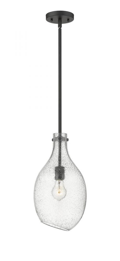 Norwalk - 1 Light - 9 inch - Matte Black - Stem hung - Mini Pendant