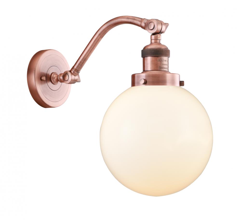 Beacon - 1 Light - 8 inch - Antique Copper - Sconce