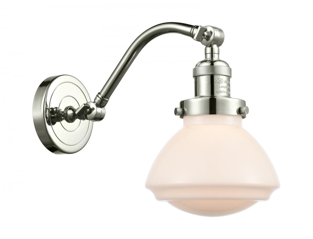 Olean - 1 Light - 7 inch - Polished Nickel - Sconce