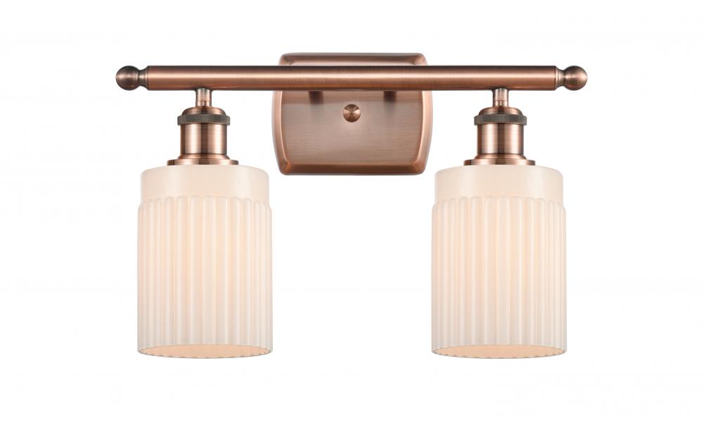 Hadley - 2 Light - 15 inch - Antique Copper - Bath Vanity Light