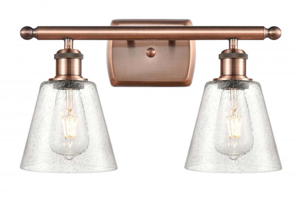 Caton - 2 Light - 15 inch - Antique Copper - Bath Vanity Light