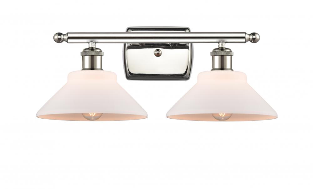 Orwell - 2 Light - 18 inch - Polished Nickel - Bath Vanity Light