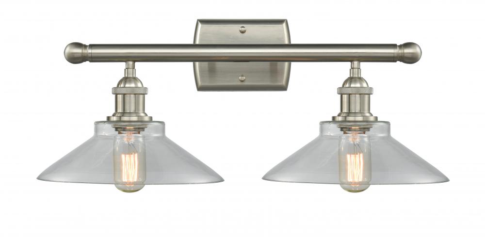 Orwell - 2 Light - 18 inch - Brushed Satin Nickel - Bath Vanity Light