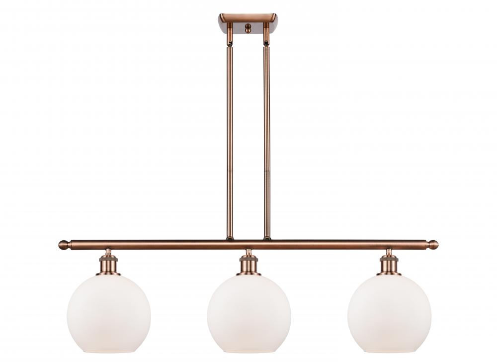 Athens - 3 Light - 36 inch - Antique Copper - Cord hung - Island Light