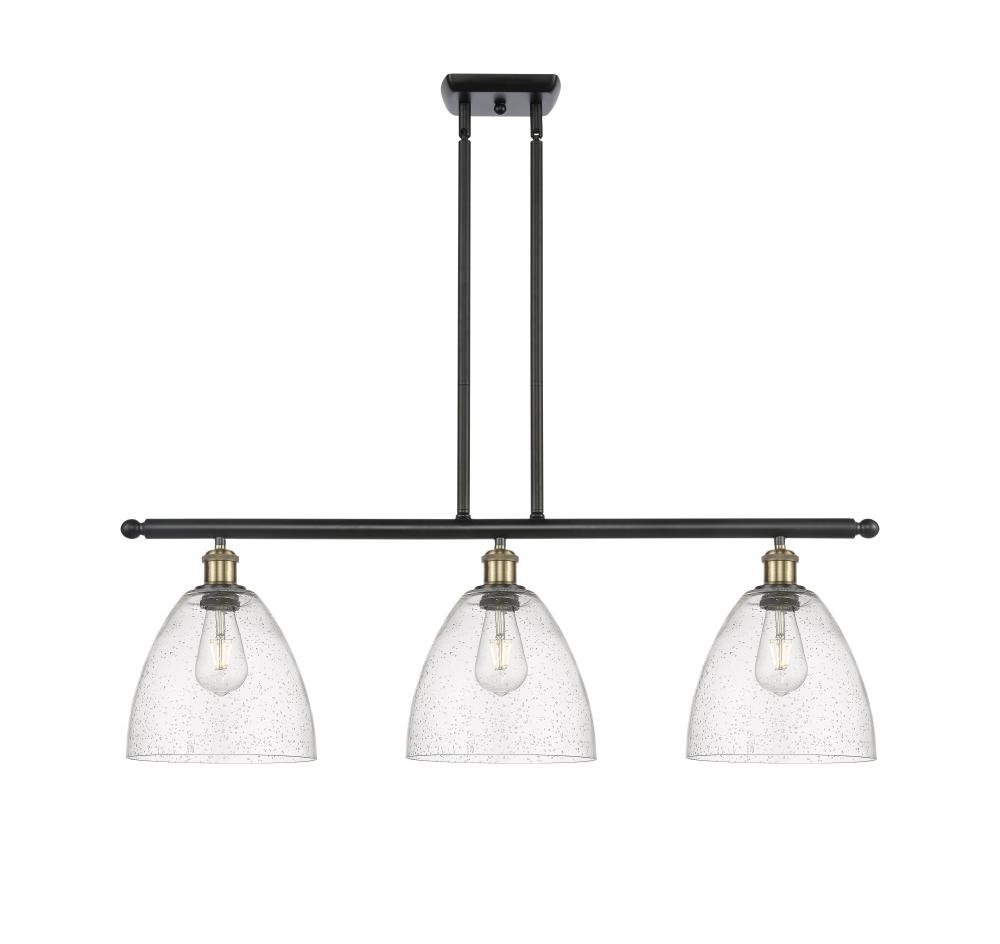 Bristol - 3 Light - 36 inch - Black Antique Brass - Cord hung - Island Light