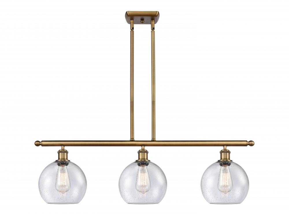 Athens - 3 Light - 36 inch - Brushed Brass - Cord hung - Island Light