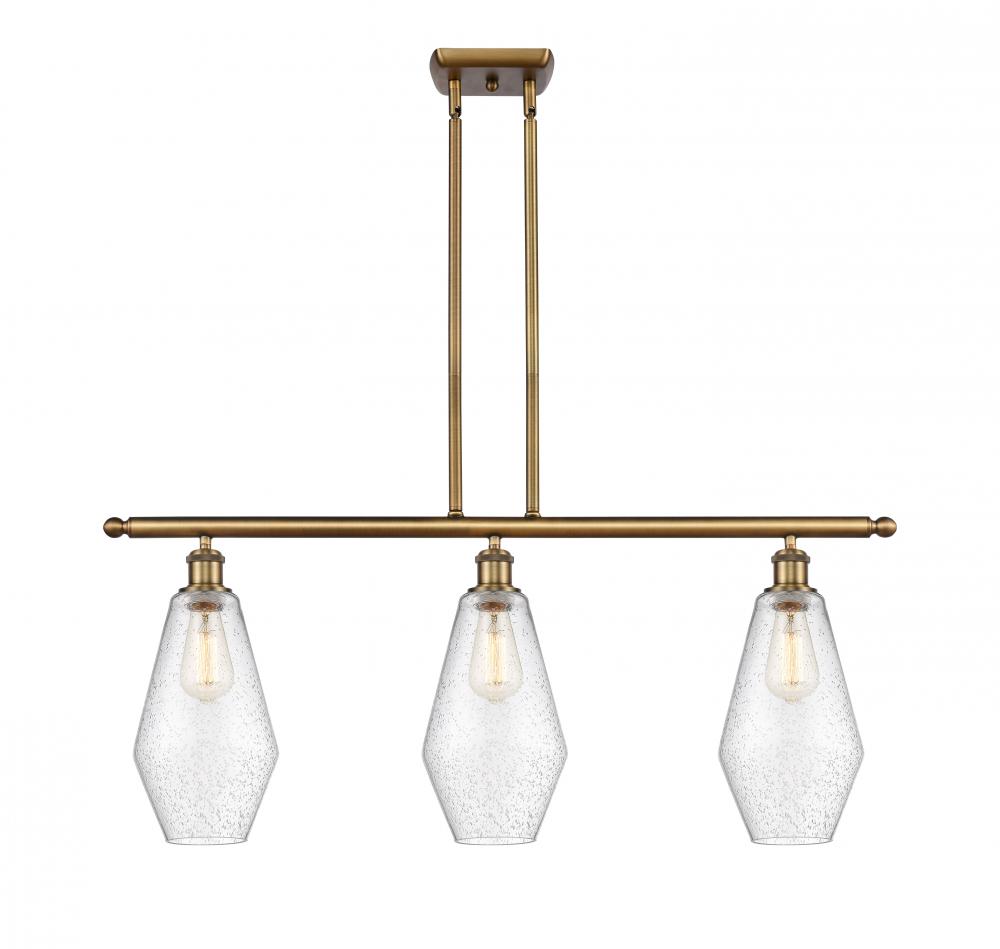 Cindyrella - 3 Light - 36 inch - Brushed Brass - Cord hung - Island Light