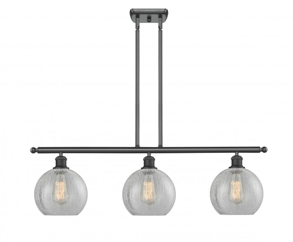 Athens - 3 Light - 36 inch - Matte Black - Cord hung - Island Light