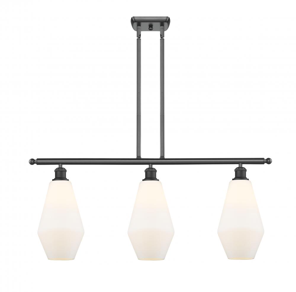 Cindyrella - 3 Light - 36 inch - Matte Black - Cord hung - Island Light