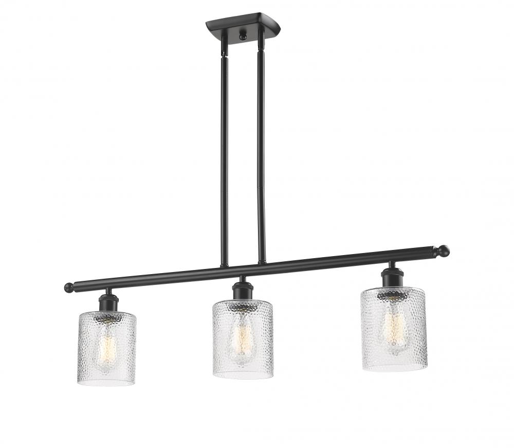 Cobbleskill - 3 Light - 36 inch - Oil Rubbed Bronze - Cord hung - Island Light