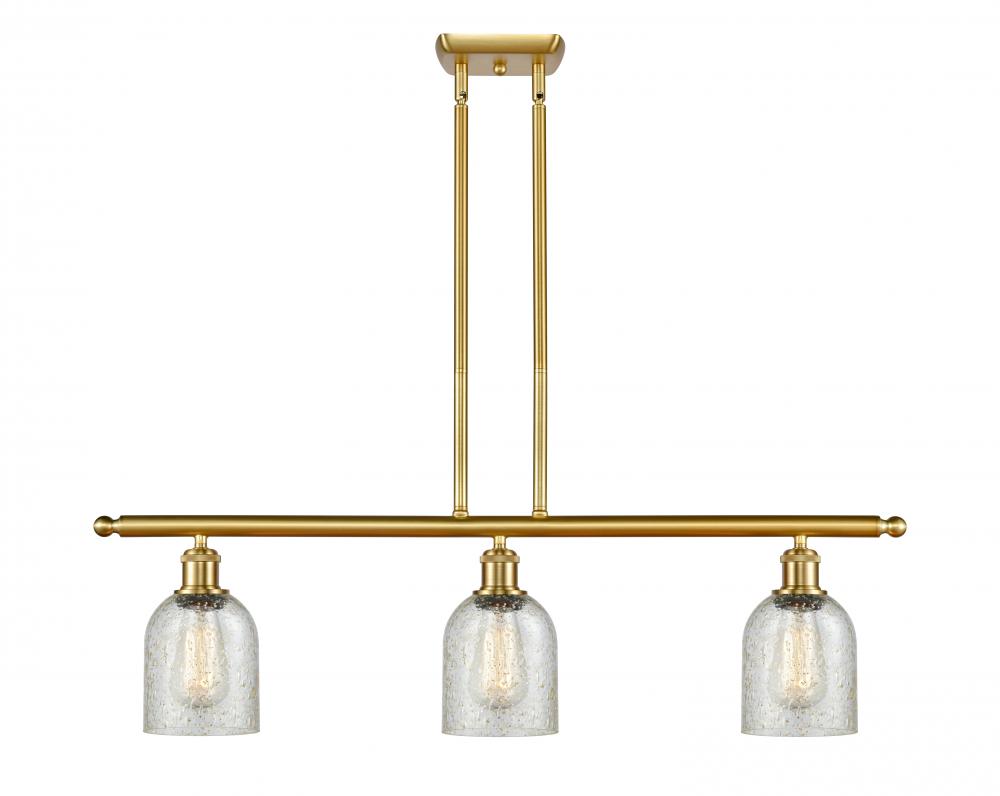 Caledonia - 3 Light - 36 inch - Satin Gold - Cord hung - Island Light