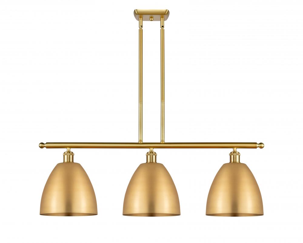 Bristol - 3 Light - 36 inch - Satin Gold - Cord hung - Island Light