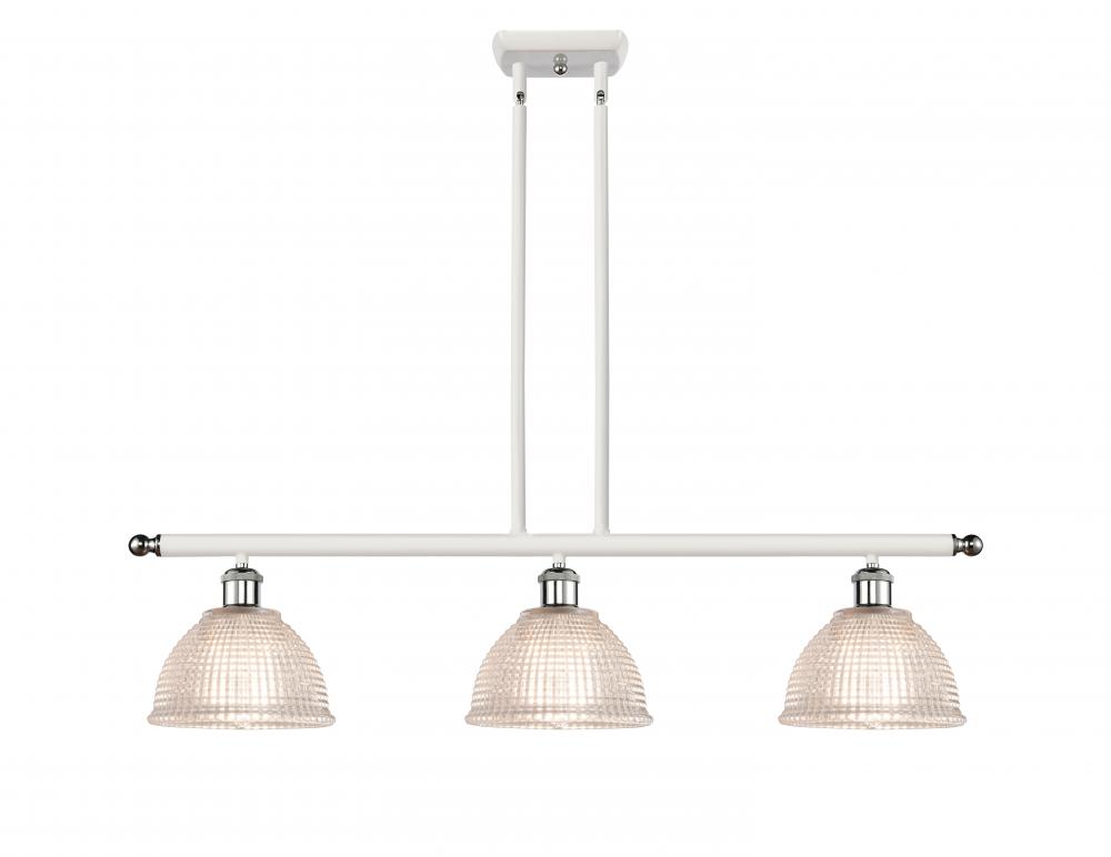 Arietta - 3 Light - 36 inch - White Polished Chrome - Cord hung - Island Light