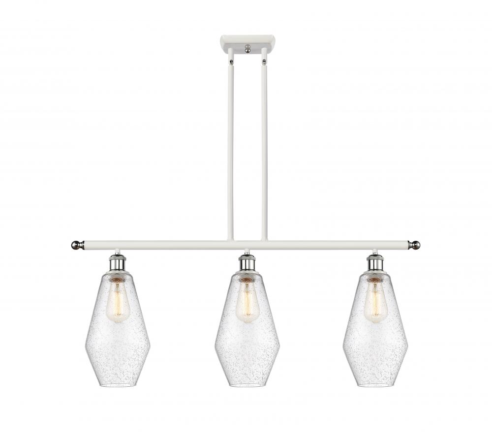 Cindyrella - 3 Light - 36 inch - White Polished Chrome - Cord hung - Island Light