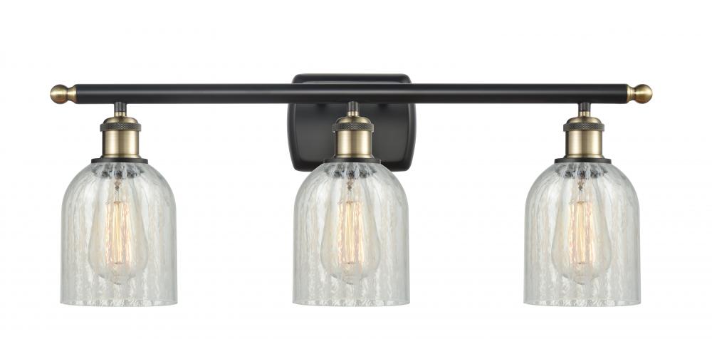 Caledonia - 3 Light - 25 inch - Black Antique Brass - Bath Vanity Light