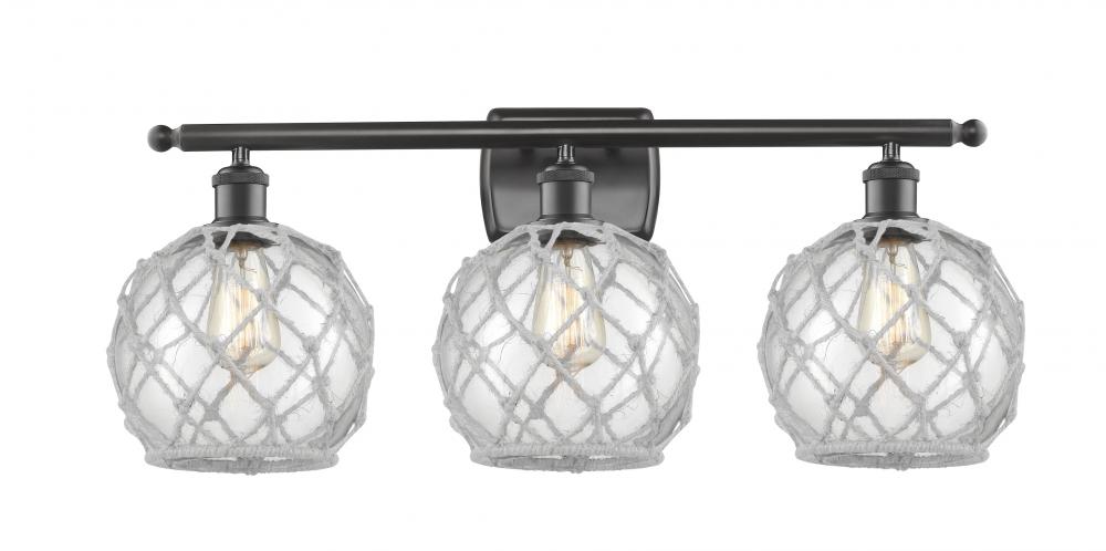 Farmhouse Rope - 3 Light - 28 inch - Oil Rubbed Bronze - Bath Vanity Light