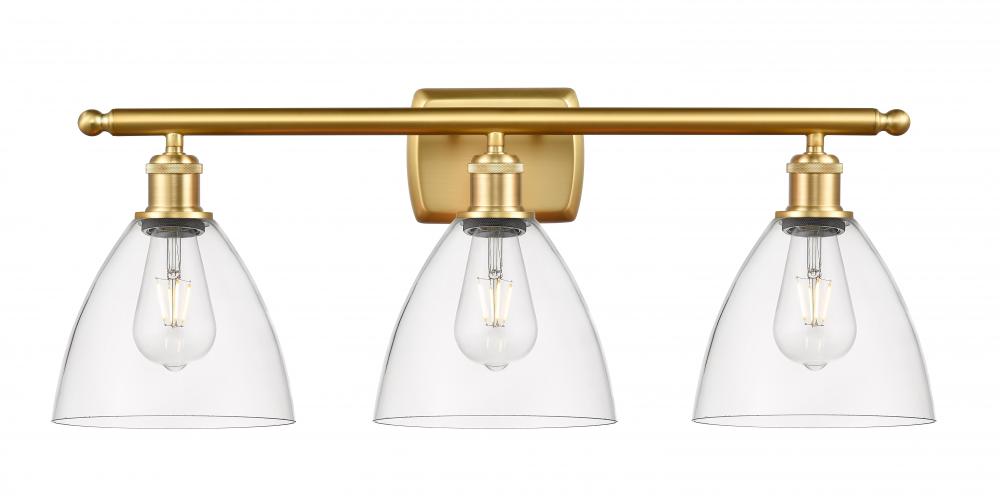 Bristol - 3 Light - 28 inch - Satin Gold - Bath Vanity Light