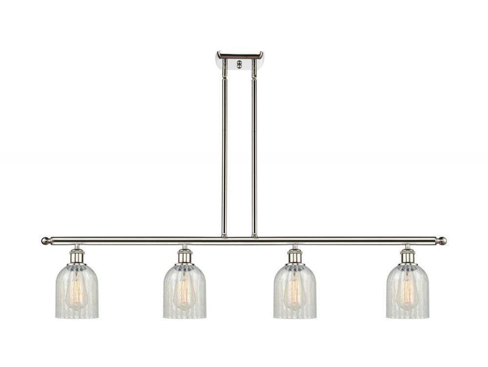 Caledonia - 4 Light - 48 inch - Polished Nickel - Cord hung - Island Light