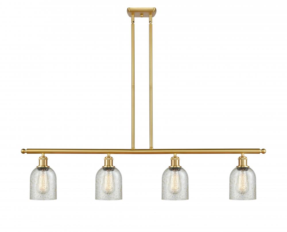 Caledonia - 4 Light - 48 inch - Satin Gold - Cord hung - Island Light