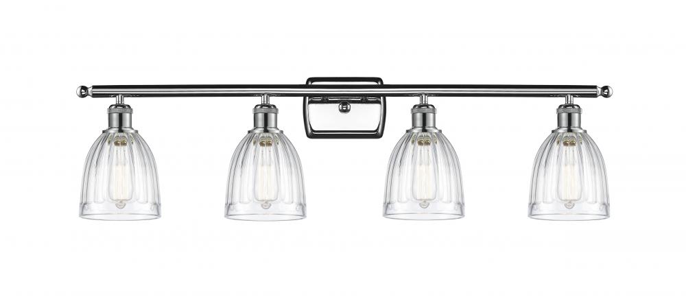 Brookfield - 4 Light - 36 inch - Polished Chrome - Bath Vanity Light