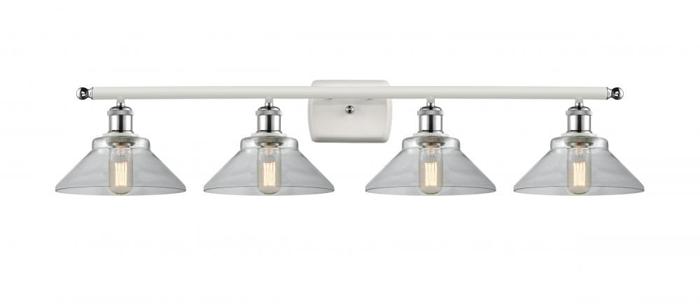 Orwell - 4 Light - 38 inch - White Polished Chrome - Bath Vanity Light