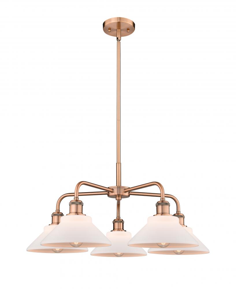 Orwell - 5 Light - 26 inch - Antique Copper - Chandelier