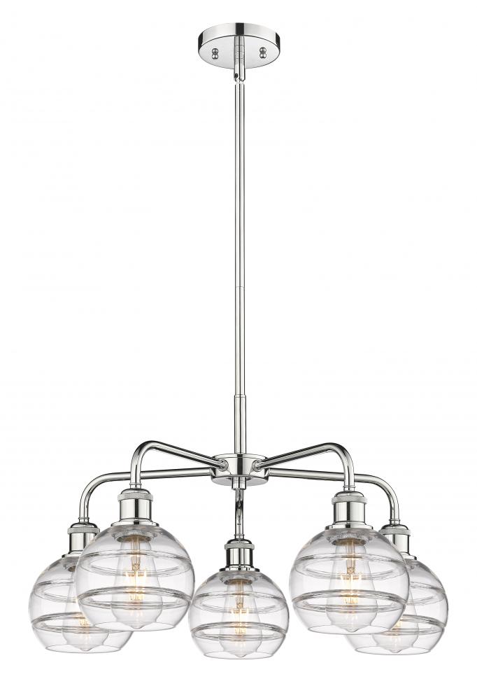 Rochester - 5 Light - 24 inch - Polished Chrome - Chandelier