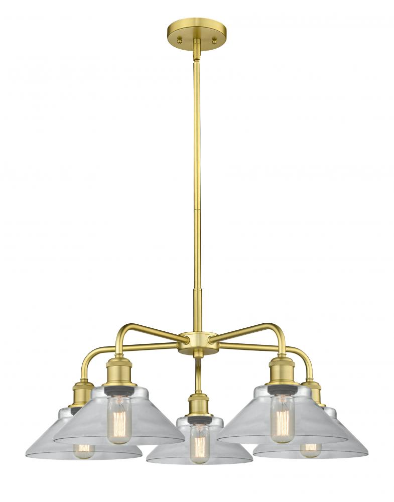 Orwell - 5 Light - 26 inch - Satin Gold - Chandelier