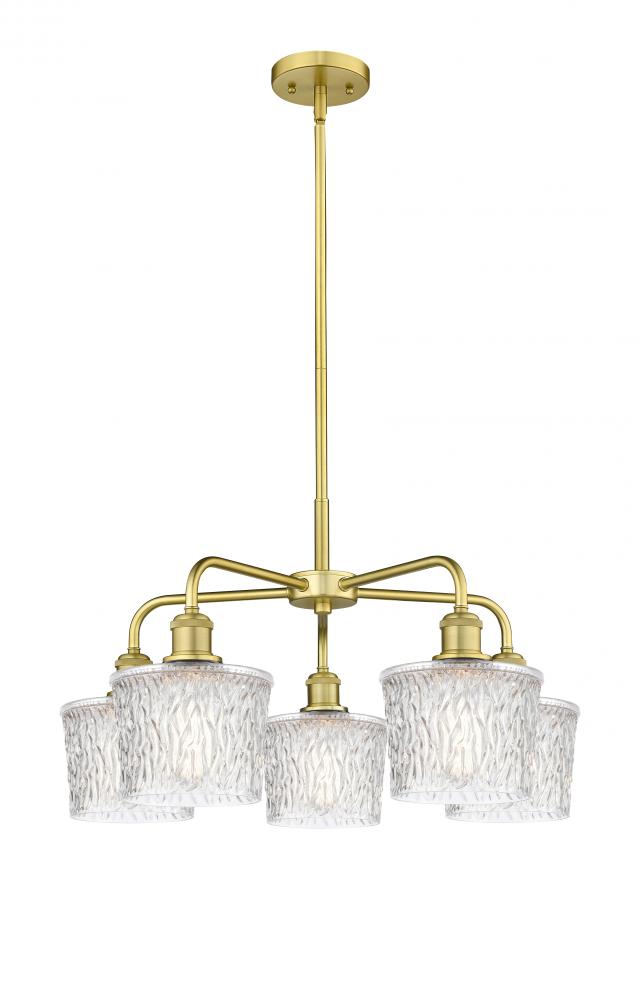 Niagara - 5 Light - 25 inch - Satin Gold - Chandelier