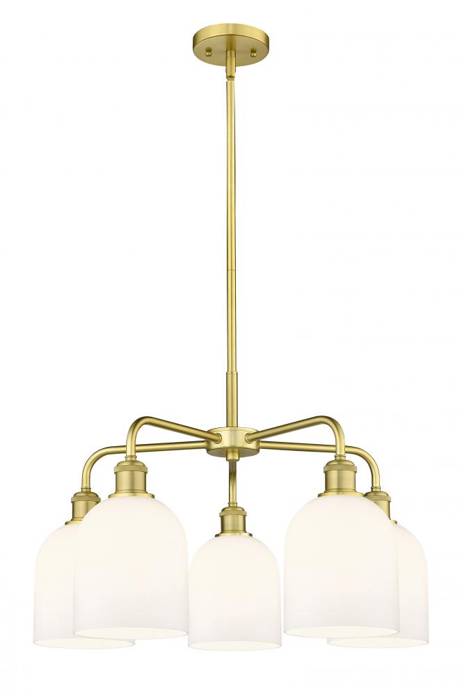 Bella - 5 Light - 24 inch - Satin Gold - Chandelier