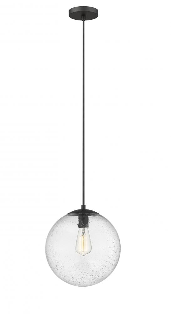 Tolland - 1 Light - 12 inch - Matte Black - Cord hung - Mini Pendant