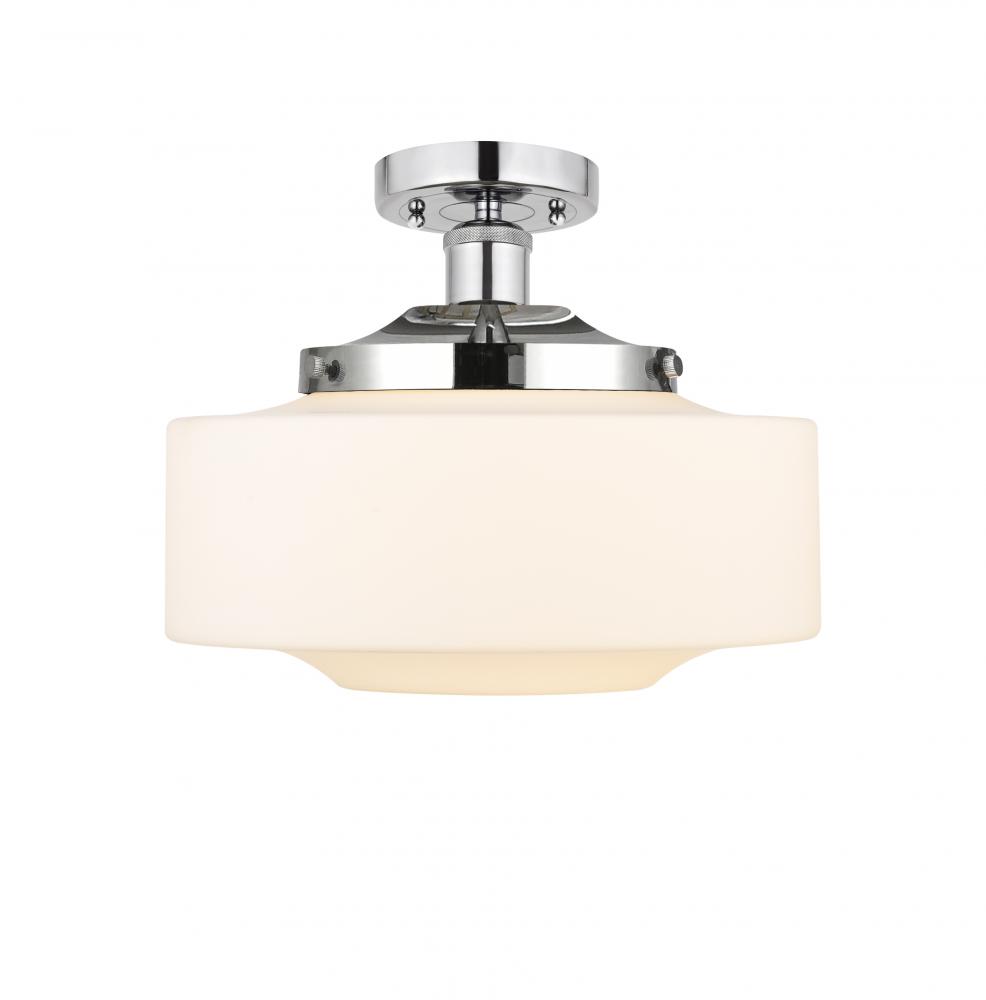 Bridgeton - 1 Light - 12 inch - Polished Chrome - Semi-Flush Mount