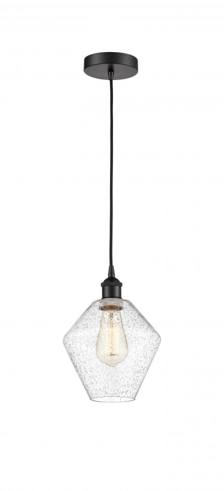 Cindyrella - 1 Light - 8 inch - Matte Black - Cord hung - Mini Pendant