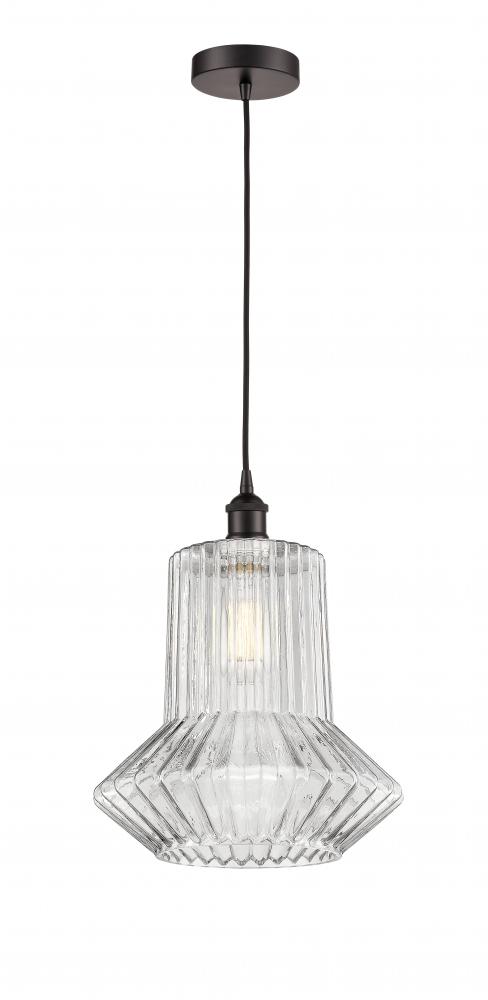 Springwater - 1 Light - 12 inch - Oil Rubbed Bronze - Cord hung - Mini Pendant