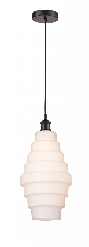 Cascade - 1 Light - 8 inch - Oil Rubbed Bronze - Cord hung - Mini Pendant