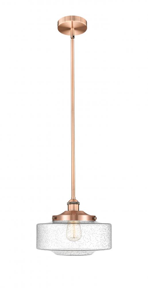 Bridgeton - 1 Light - 12 inch - Antique Copper - Stem Hung - Mini Pendant