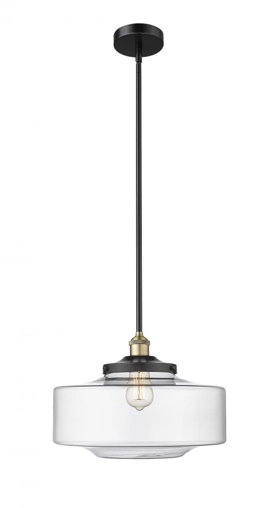 Bridgeton - 1 Light - 12 inch - Black Antique Brass - Stem Hung - Mini Pendant