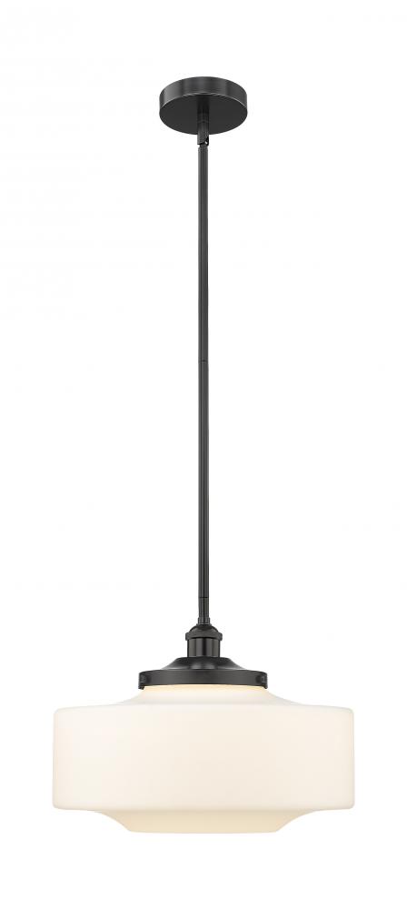 Bridgeton - 1 Light - 12 inch - Matte Black - Stem Hung - Mini Pendant