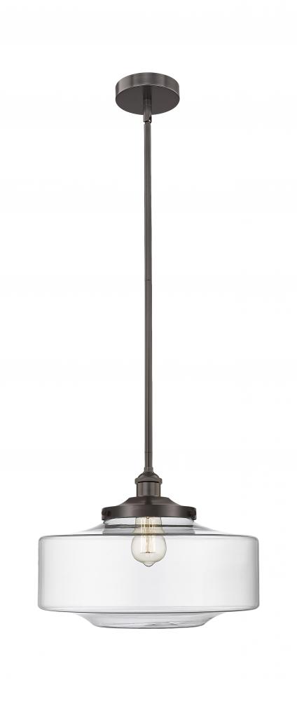 Bridgeton - 1 Light - 12 inch - Oil Rubbed Bronze - Stem Hung - Mini Pendant