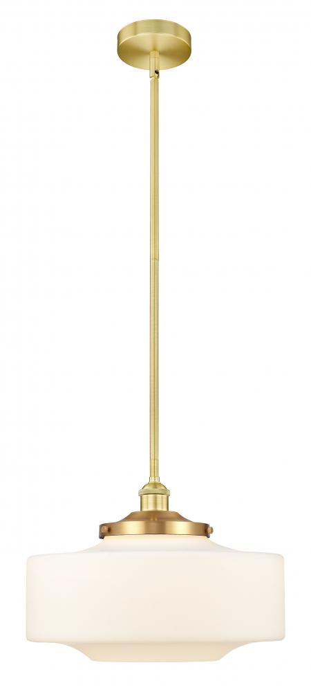 Bridgeton - 1 Light - 12 inch - Satin Gold - Stem Hung - Mini Pendant