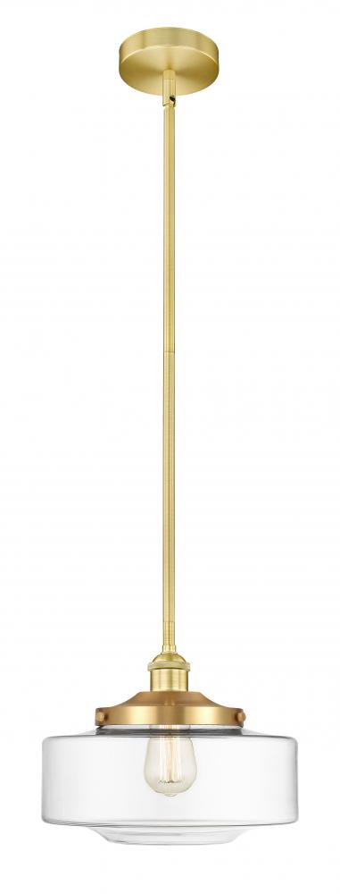 Bridgeton - 1 Light - 12 inch - Satin Gold - Stem Hung - Mini Pendant