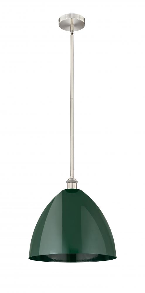 Plymouth - 1 Light - 16 inch - Brushed Satin Nickel - Cord hung - Mini Pendant