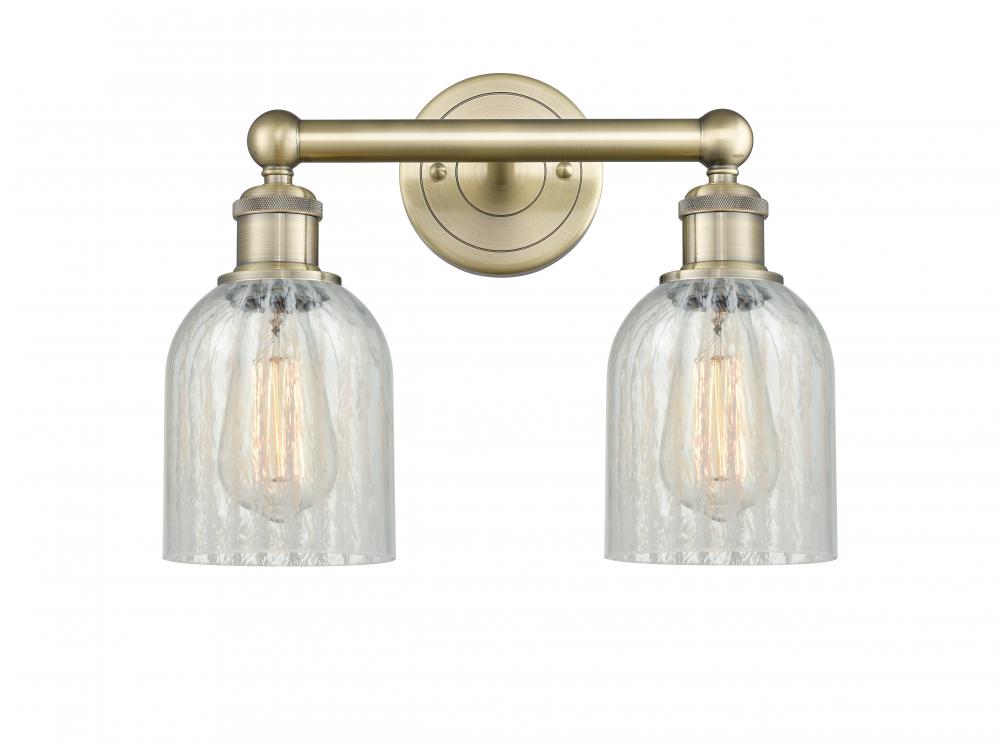 Caledonia - 2 Light - 14 inch - Antique Brass - Bath Vanity Light