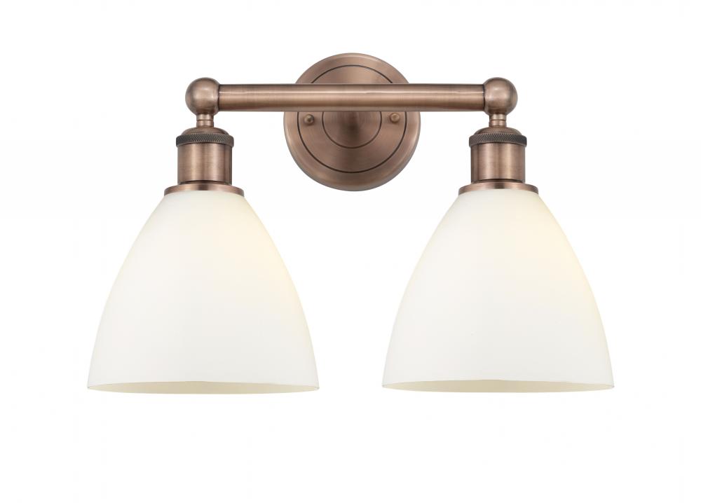 Bristol - 2 Light - 17 inch - Antique Copper - Bath Vanity Light