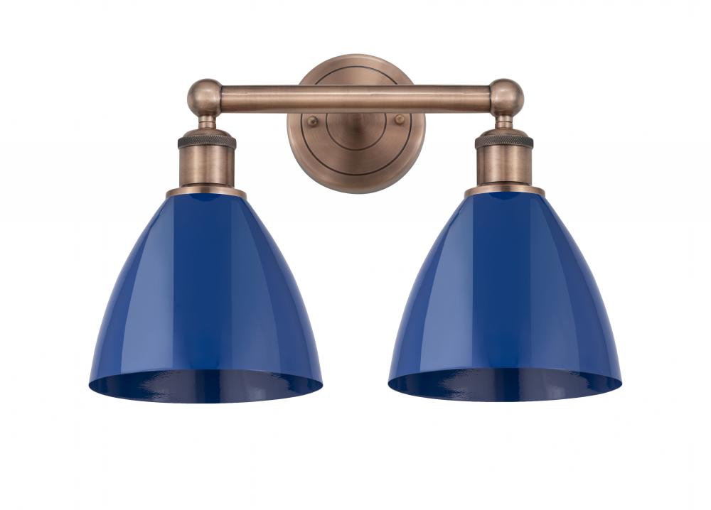 Plymouth - 2 Light - 17 inch - Antique Copper - Bath Vanity Light