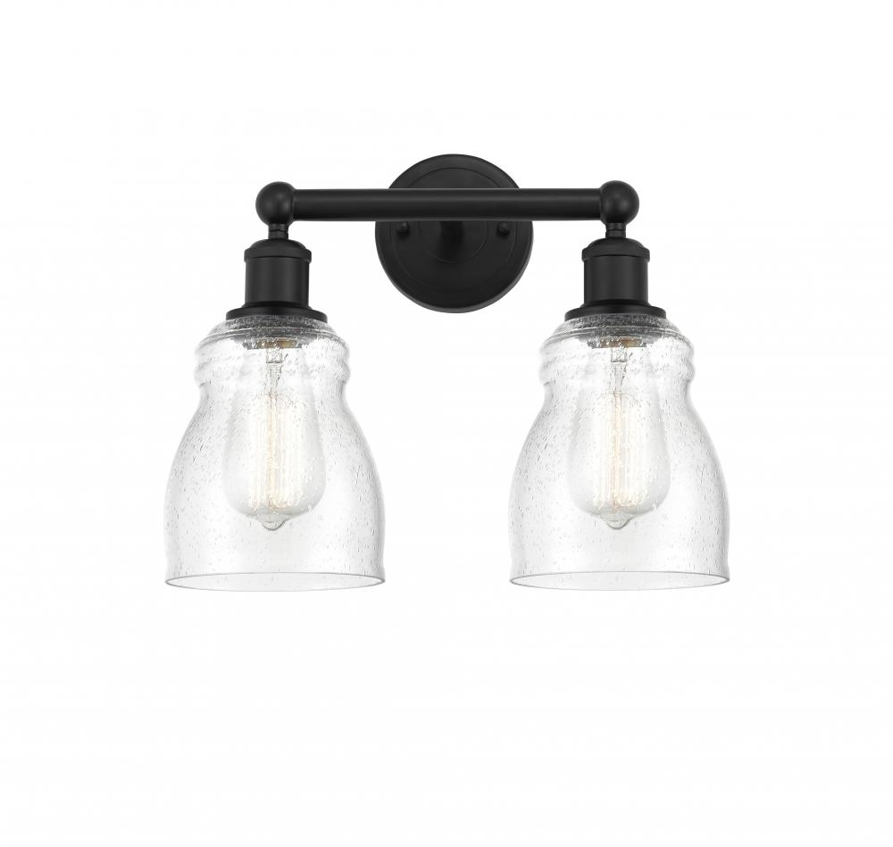 Ellery - 2 Light - 14 inch - Matte Black - Bath Vanity Light