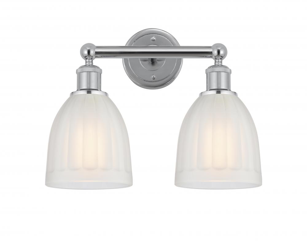 Brookfield - 2 Light - 15 inch - Polished Chrome - Bath Vanity Light