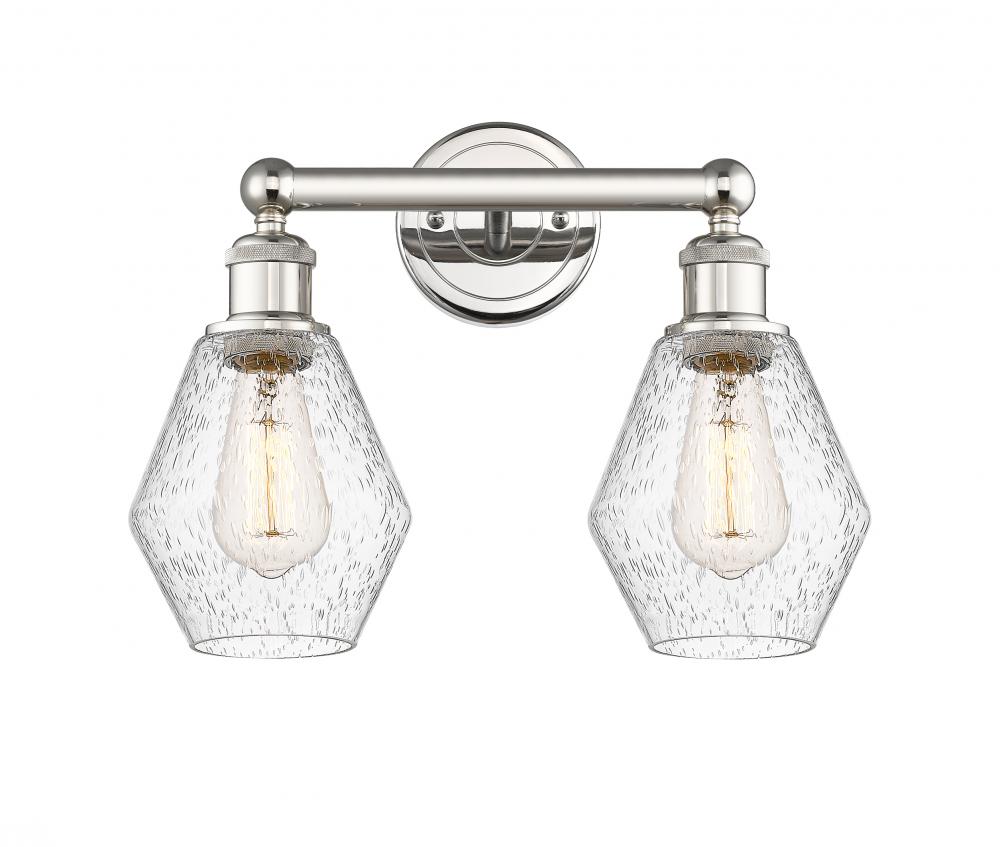 Cindyrella - 2 Light - 15 inch - Polished Nickel - Bath Vanity Light