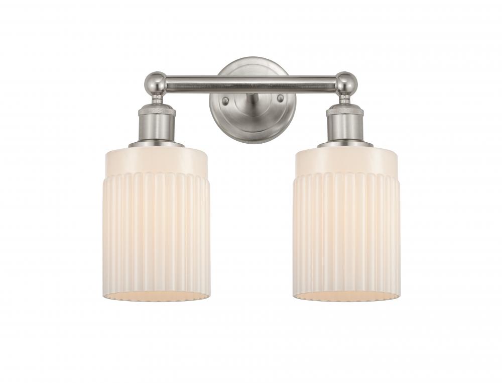 Hadley - 2 Light - 14 inch - Brushed Satin Nickel - Bath Vanity Light